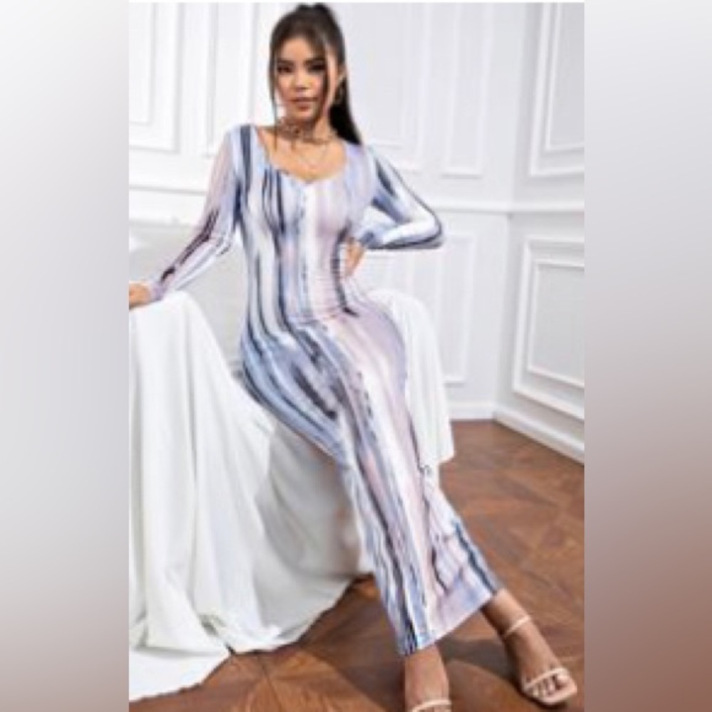 Shien maxi body con dress